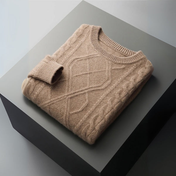 The Galway Merino Wool Cable Sweater