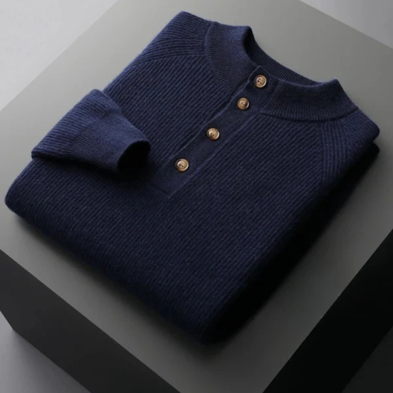 The Lucerne Cashmere Tailored Button Sweater