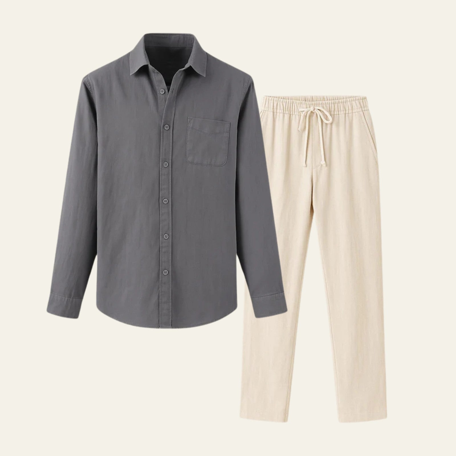 The Marrakech Linen Tailored Trousers Set