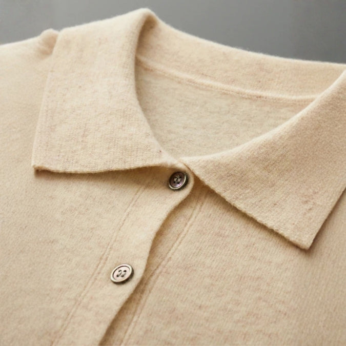 The Sorrento Merino Wool Polo Cardigan