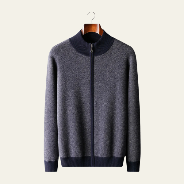 The Geneva Cashmere Zip Knit