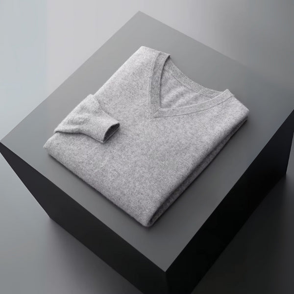 The Capri Fine Merino Wool V-Neck Sweater