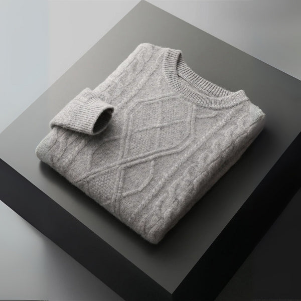The Galway Merino Wool Cable Sweater