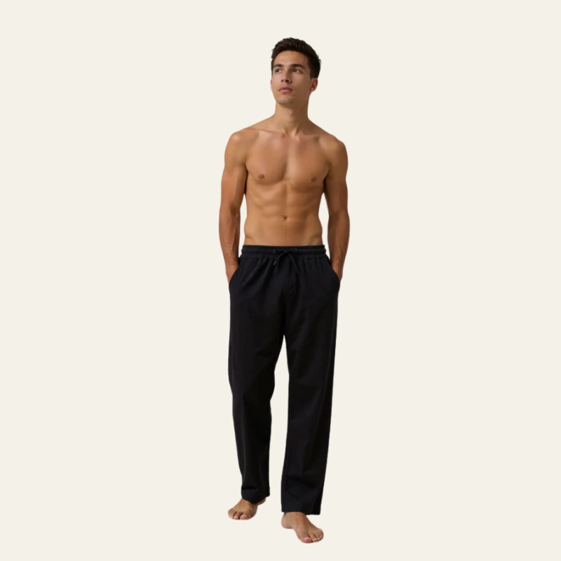 The Capri Cotton–Linen Drawstring Trouser