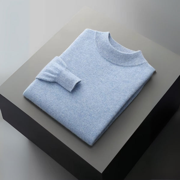 The Lausanne Merino Wool Mock Neck Sweater