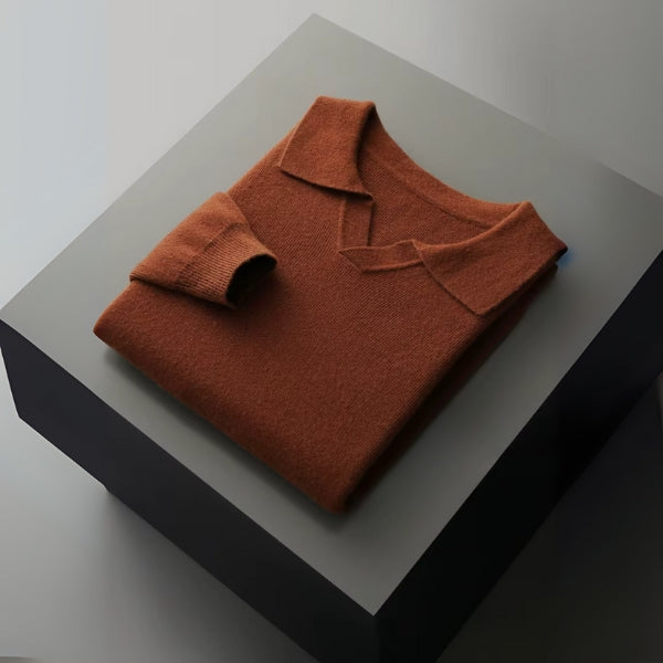 The Florence Merino Wool Polo Sweater