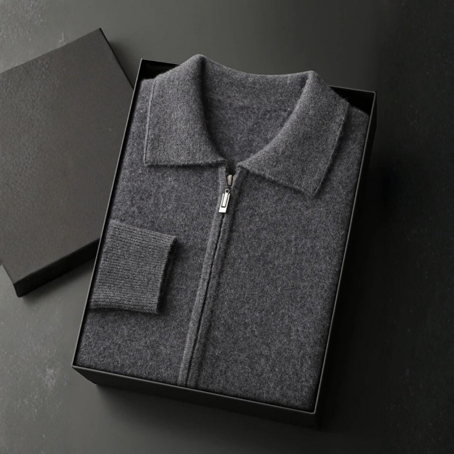 The Montreux Cashmere Zip Jacket