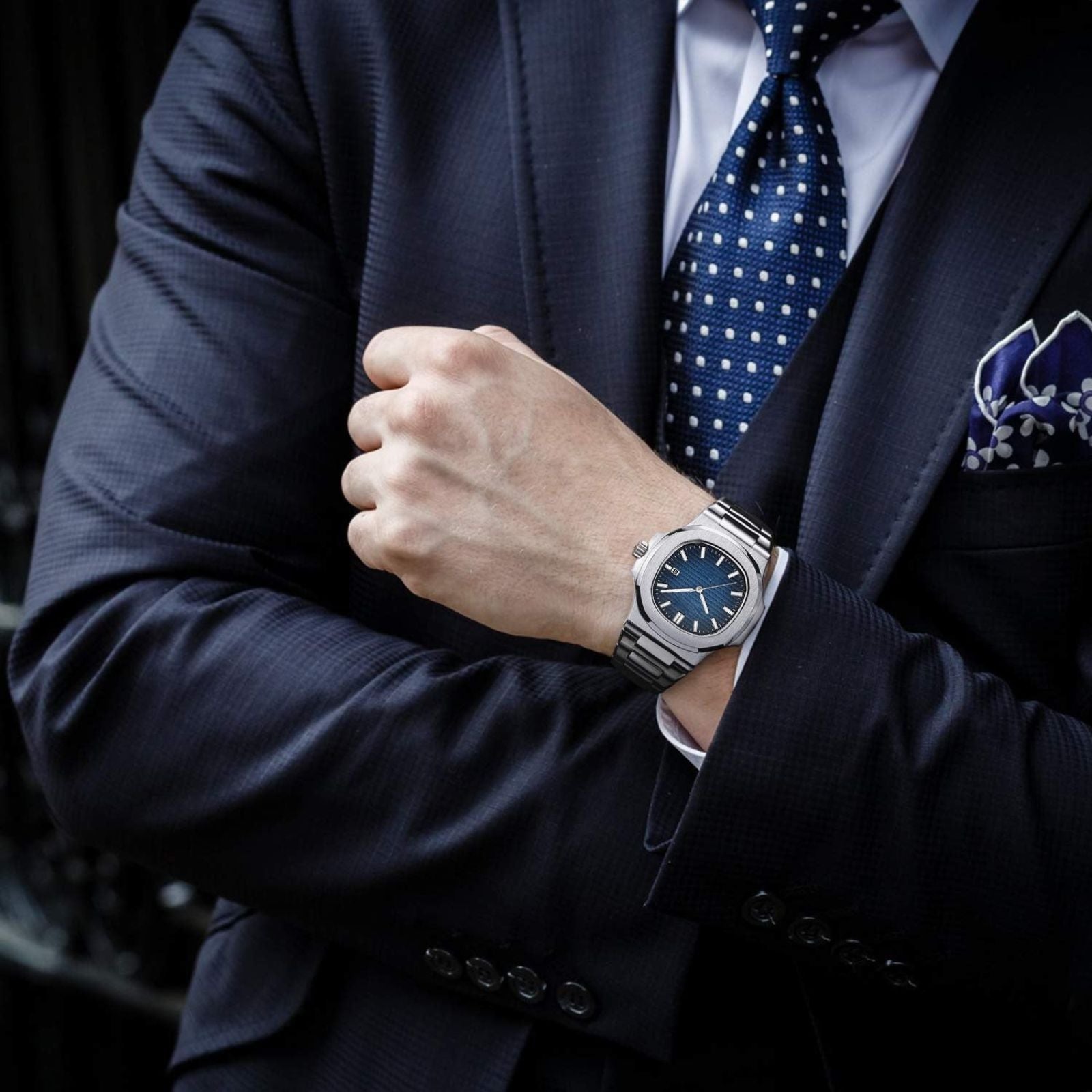 The Riviera Quartz Steel Watch