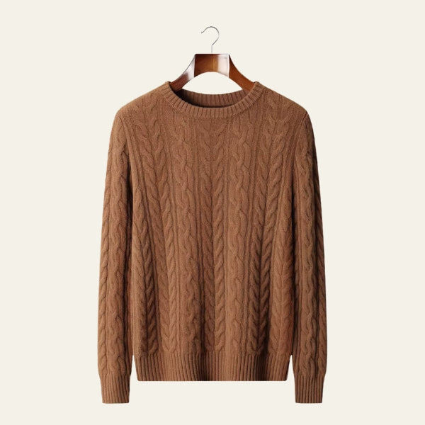 The Turin Merino Wool Cable Sweater