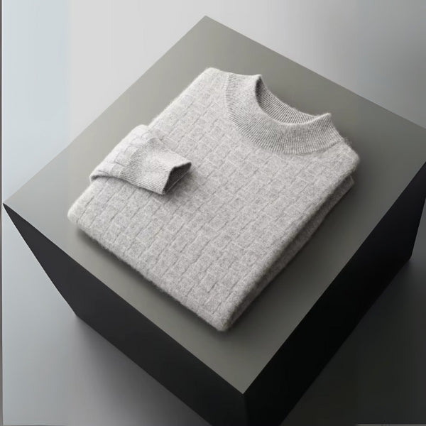 The Bergen Merino Wool Mock Neck Sweater