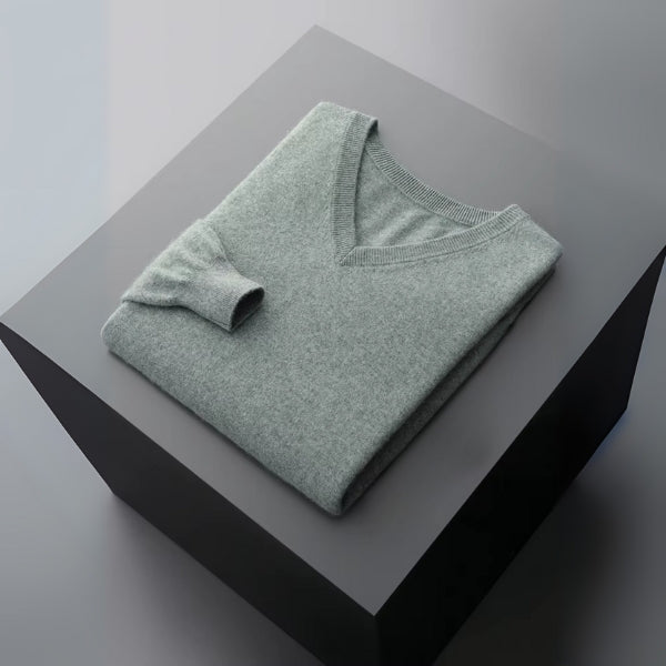 The Capri Fine Merino Wool V-Neck Sweater