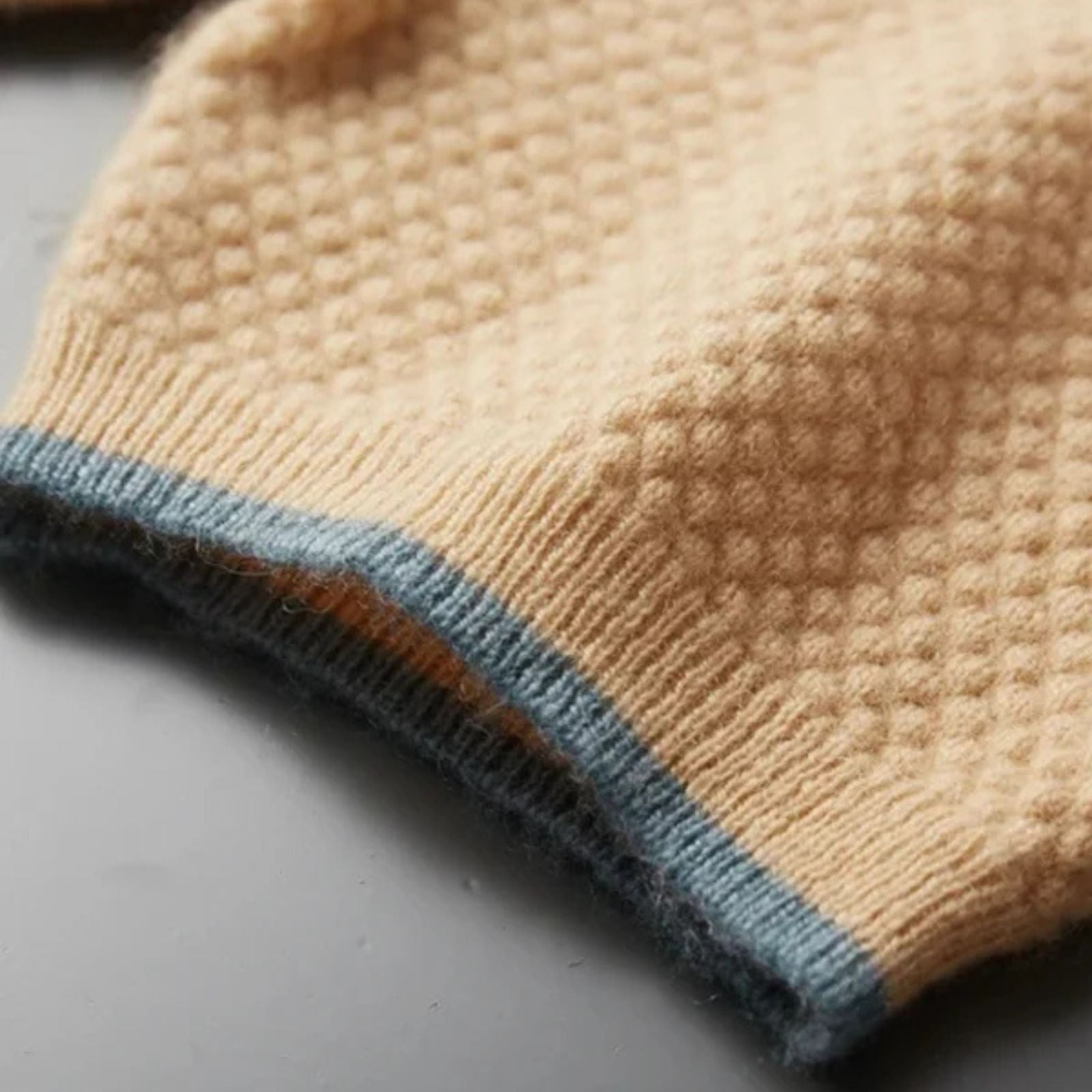 The Sorrento Two-Tone Cashmere Polo
