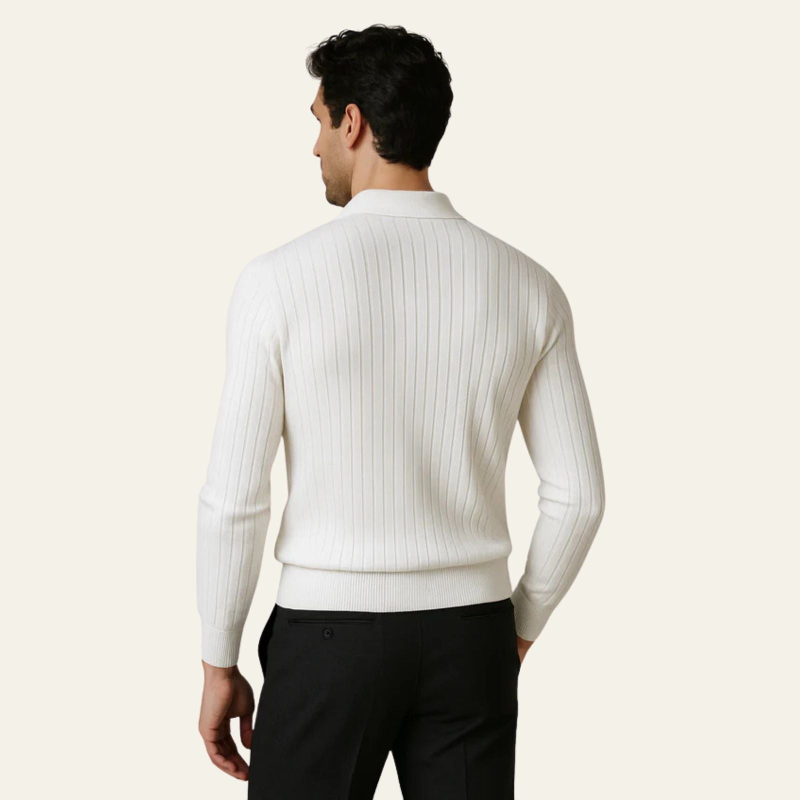 The Stockholm Ribbed Knit Polo