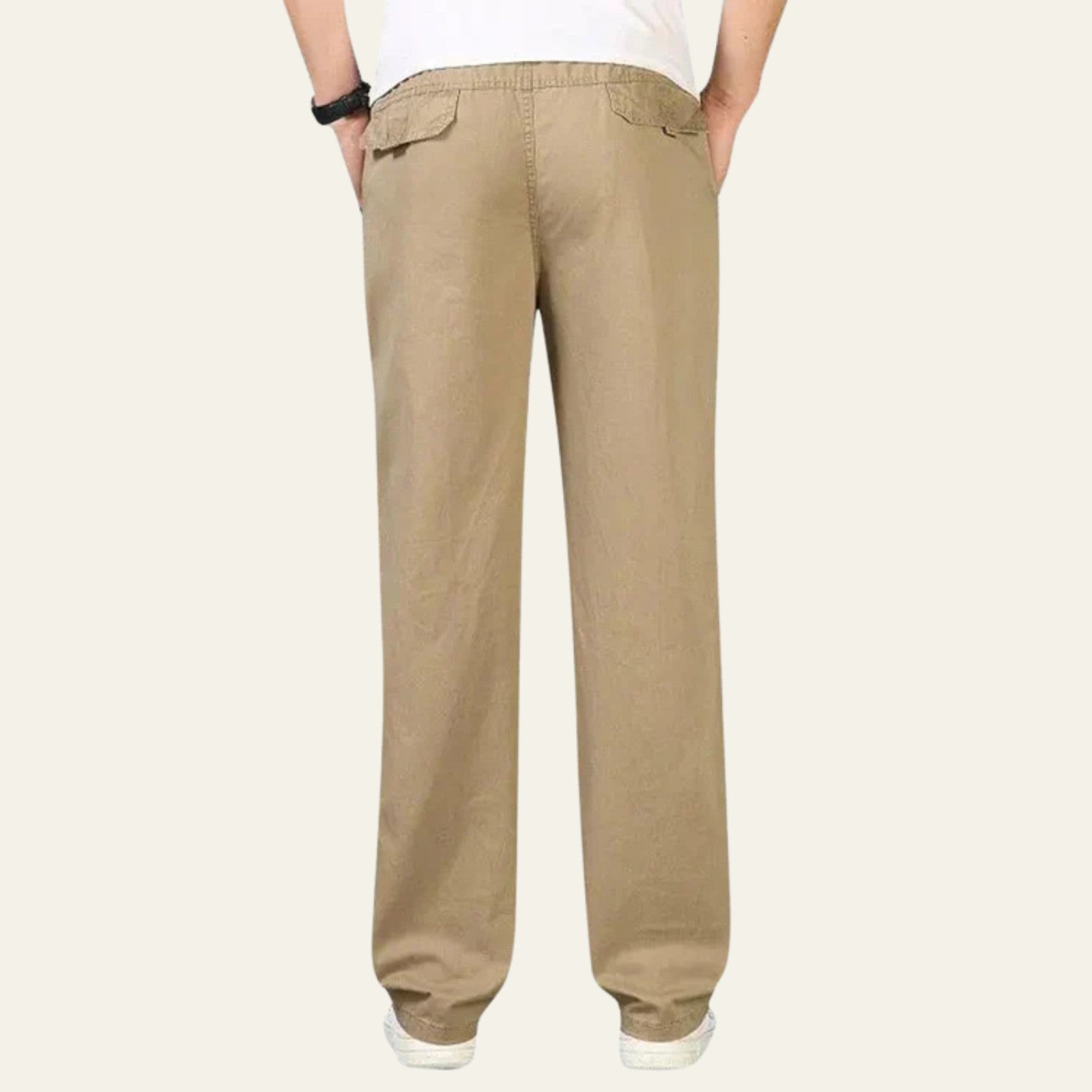 The Napoli Cotton–Linen Pantalon