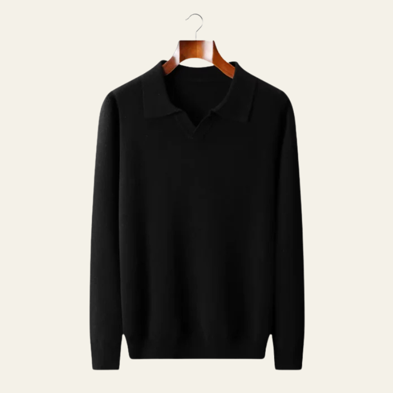 The Verona Merino Polo Sweater