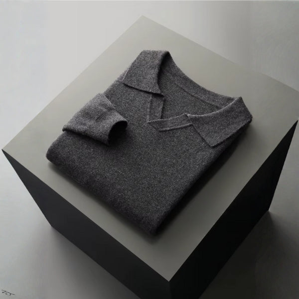 The Florence Merino Wool Polo Sweater