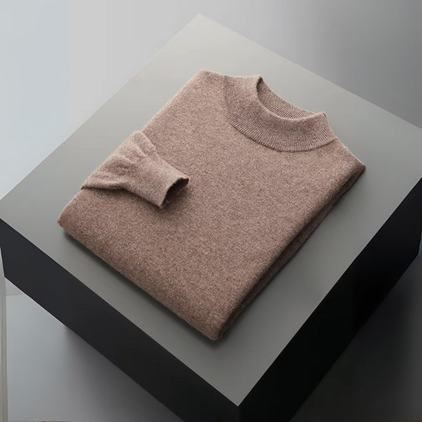 The Lausanne Merino Wool Mock Neck Sweater