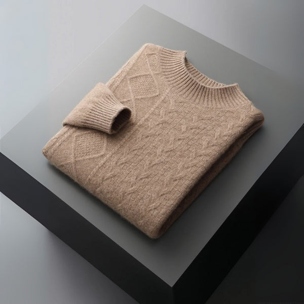 The Amalfi Merino Wool Cable Crew