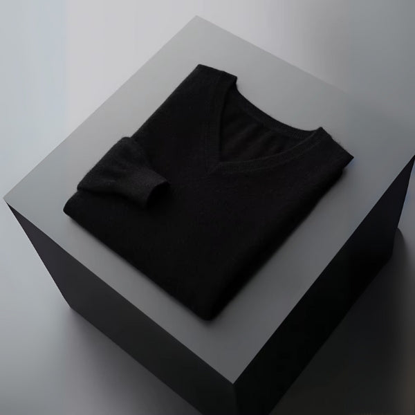 The Capri Fine Merino Wool V-Neck Sweater