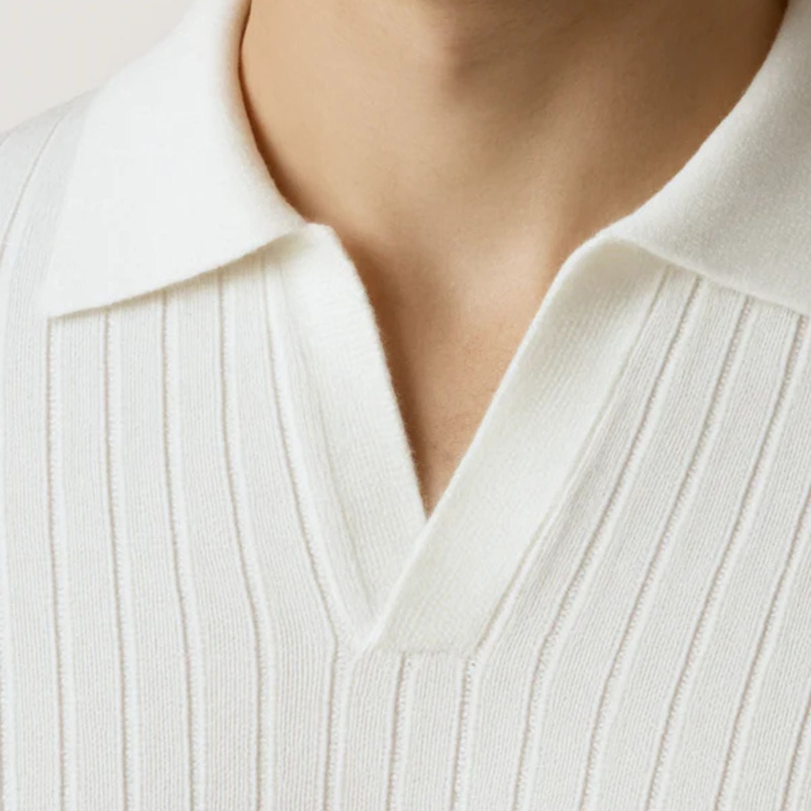 The Stockholm Ribbed Knit Polo