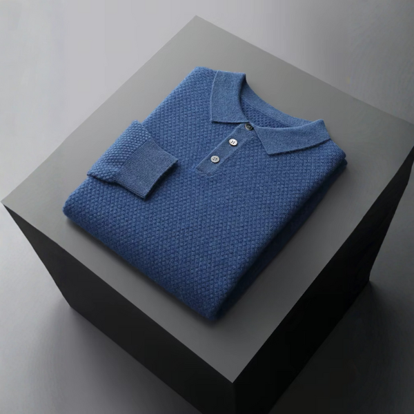 The Lucerne Cashmere Polo Knit