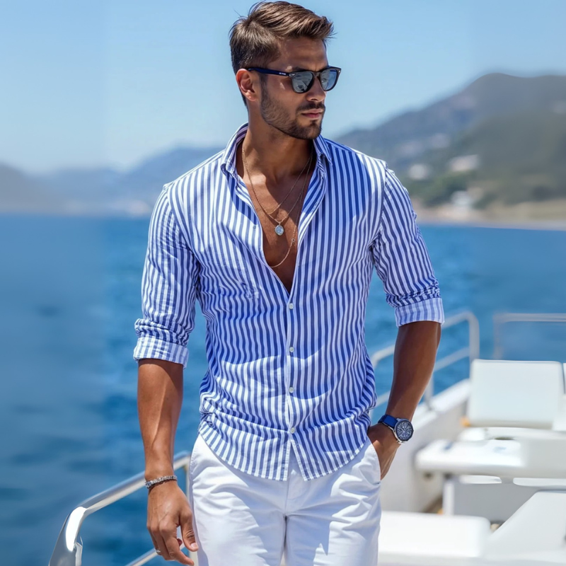 The Capri Riviera Stripe Shirt