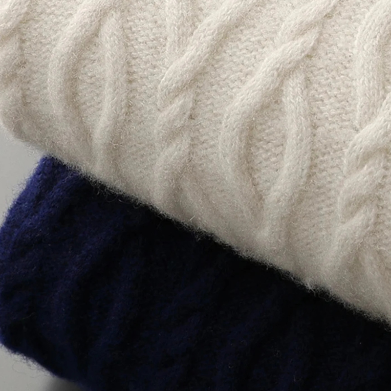 The Sorrento Merino Wool Cable Crew