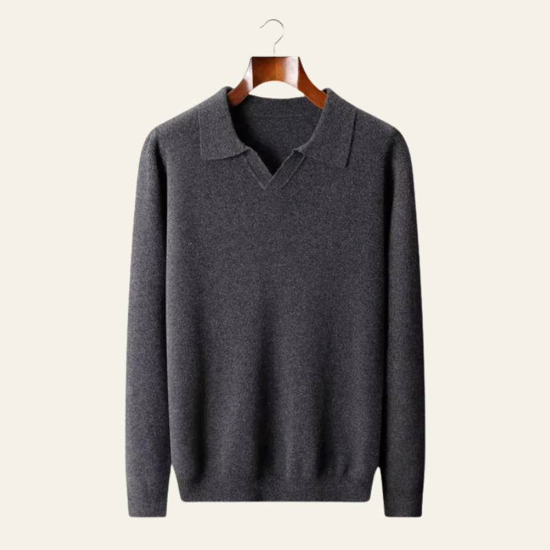 The Verona Merino Polo Sweater