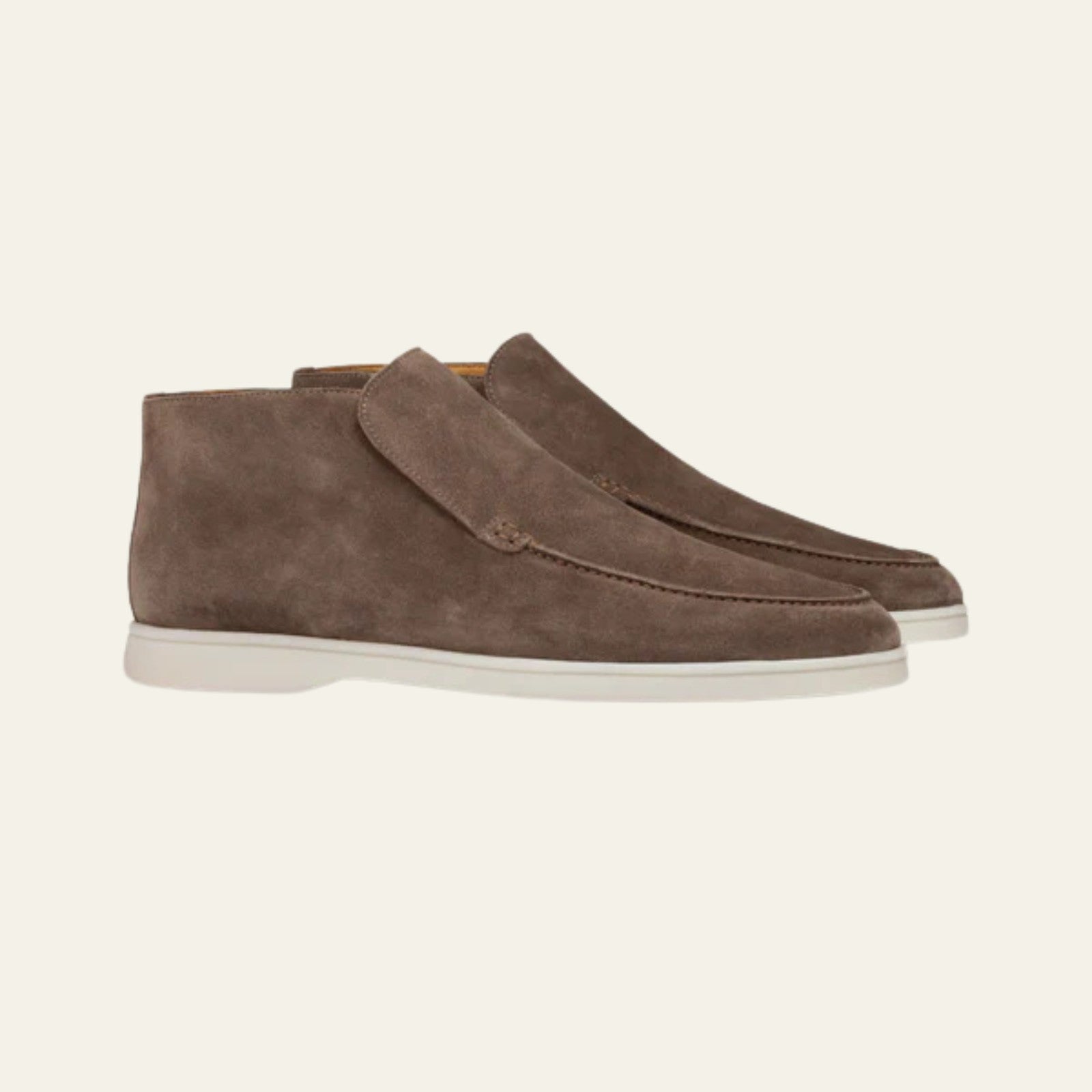 The Modena Suede City Loafer in Chocolate