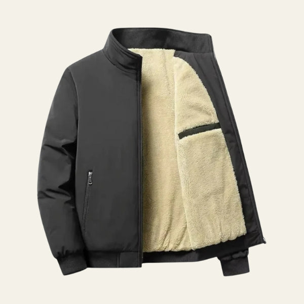 The Verona Sherpa-Lined Bomber Jacket