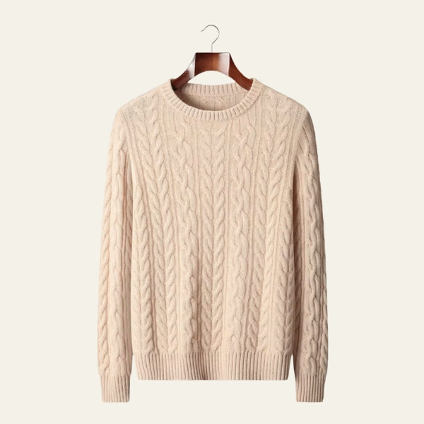 The Turin Merino Wool Cable Sweater