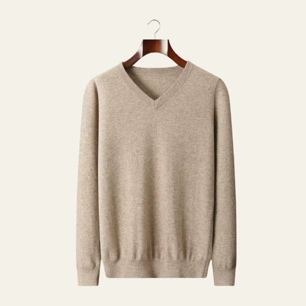 The Capri Fine Merino Wool V-Neck Sweater