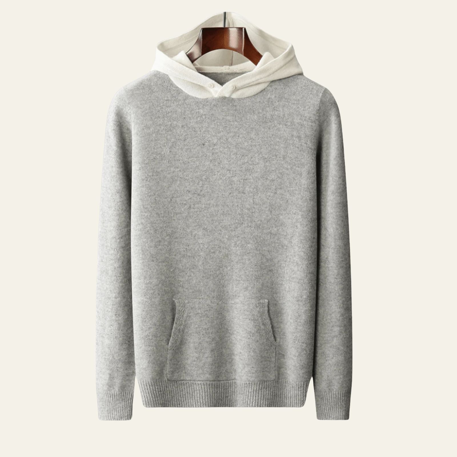 The Davos Merino Wool Pullover Hoodie