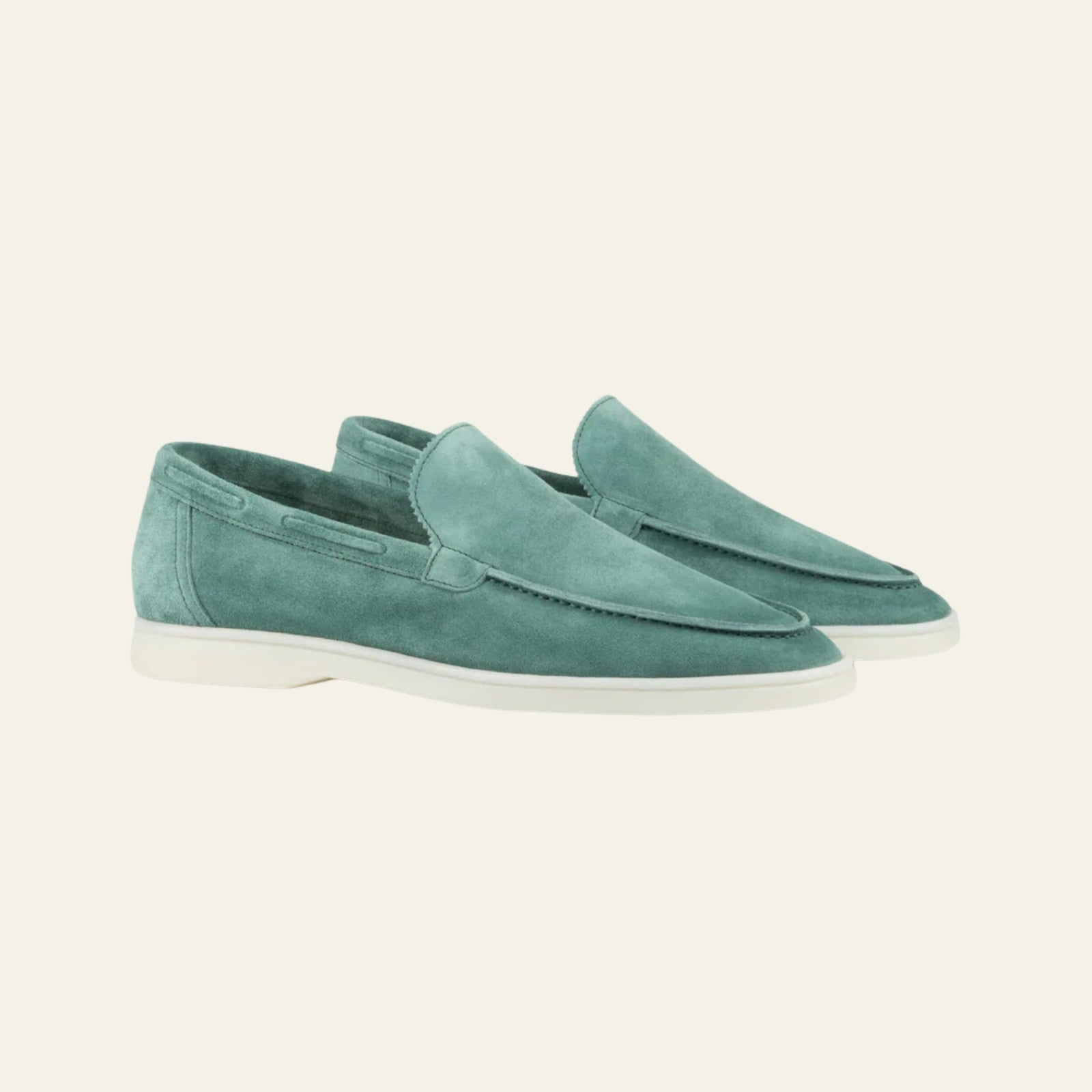The Amalfi Suede Yacht Loafer in Emerald
