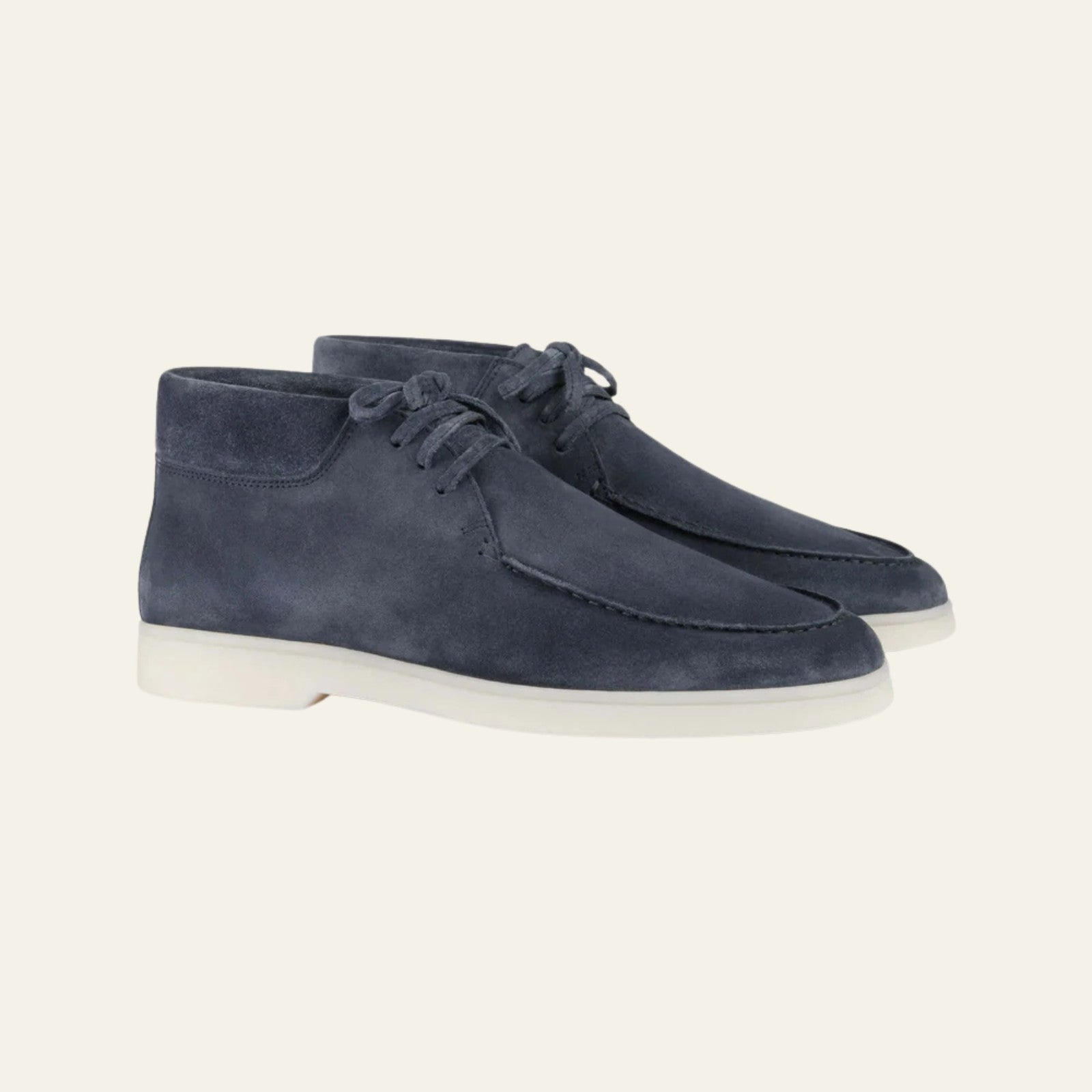The Capri Steel Blue Suede Desert Boot
