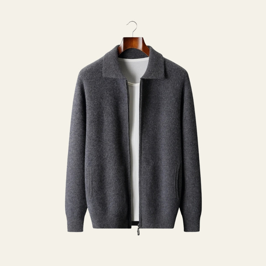 The Montreux Cashmere Zip Jacket
