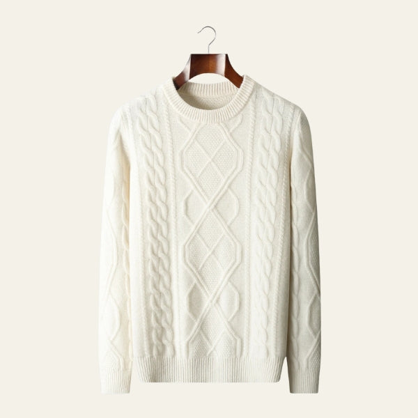 The Galway Merino Wool Cable Sweater