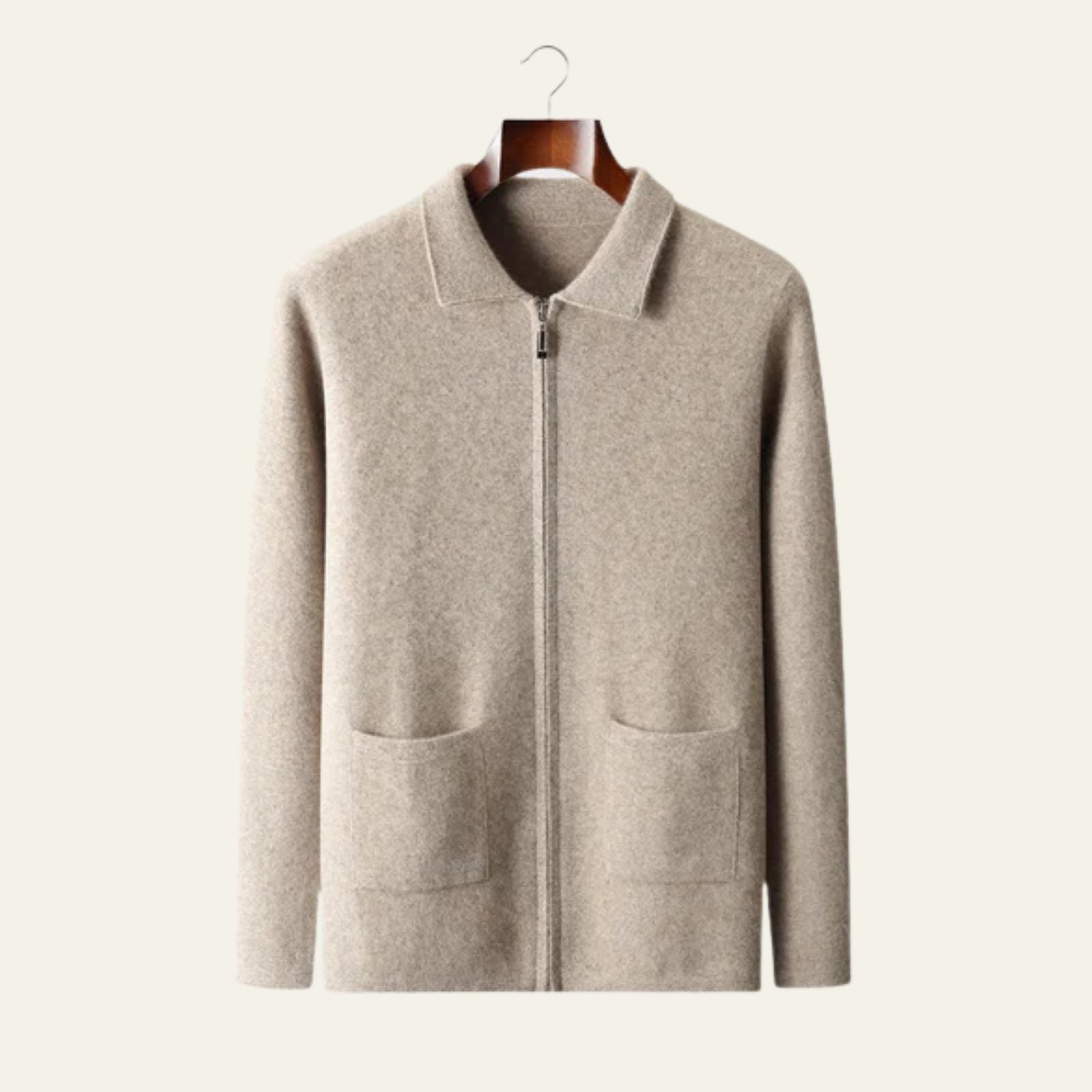 The Geneva Cashmere Featherlight Zip Vest
