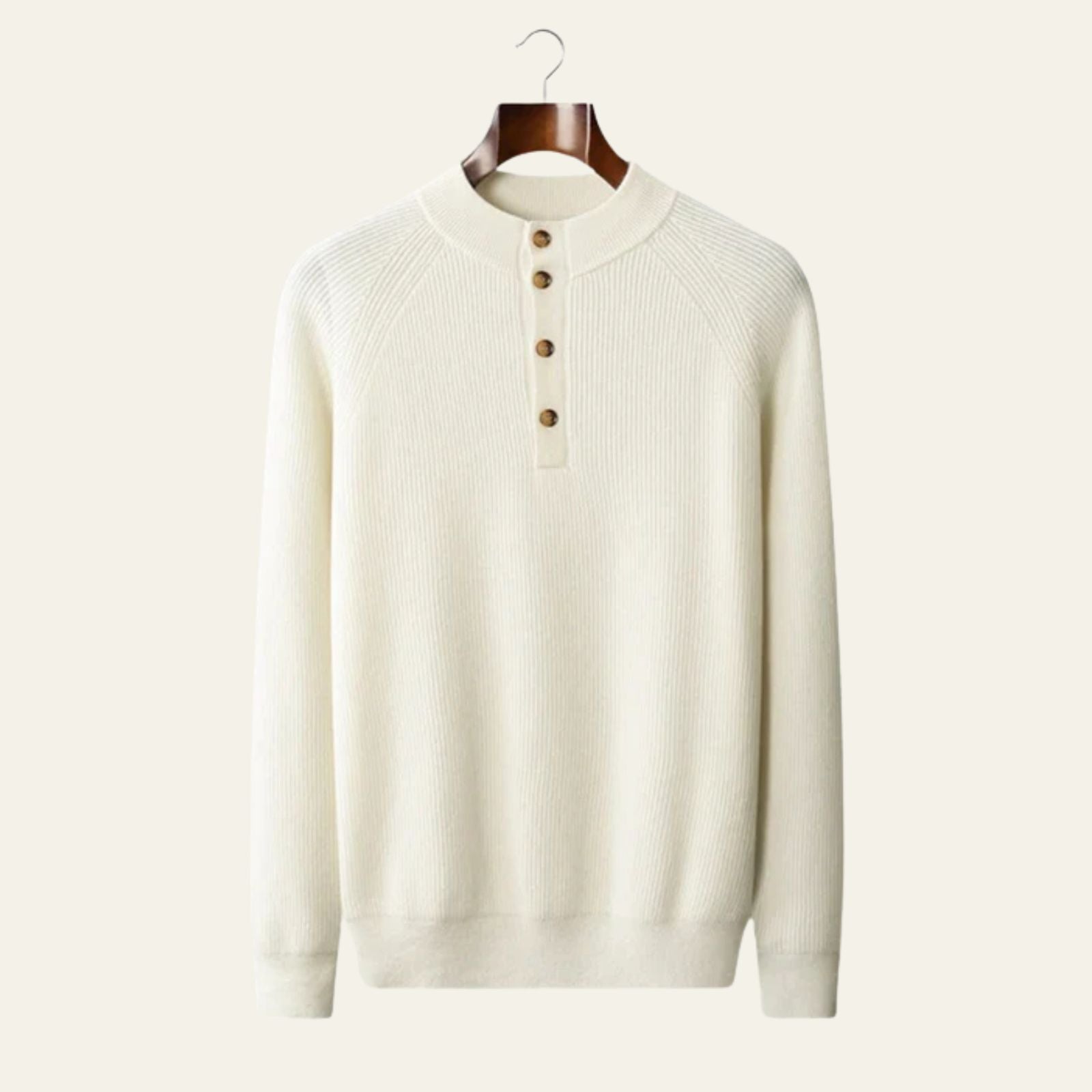 The Lucerne Cashmere Tailored Button Sweater