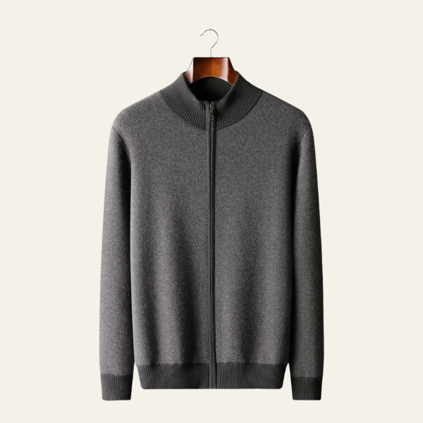 The Geneva Cashmere Zip Knit