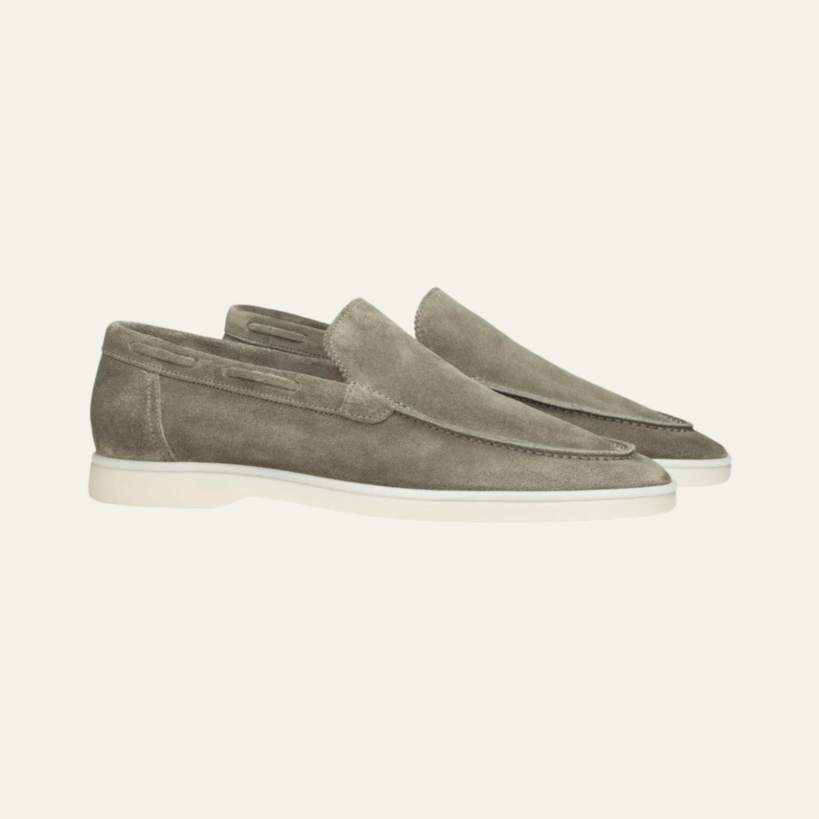 The Sienna Suede Yacht Loafer in Pistache