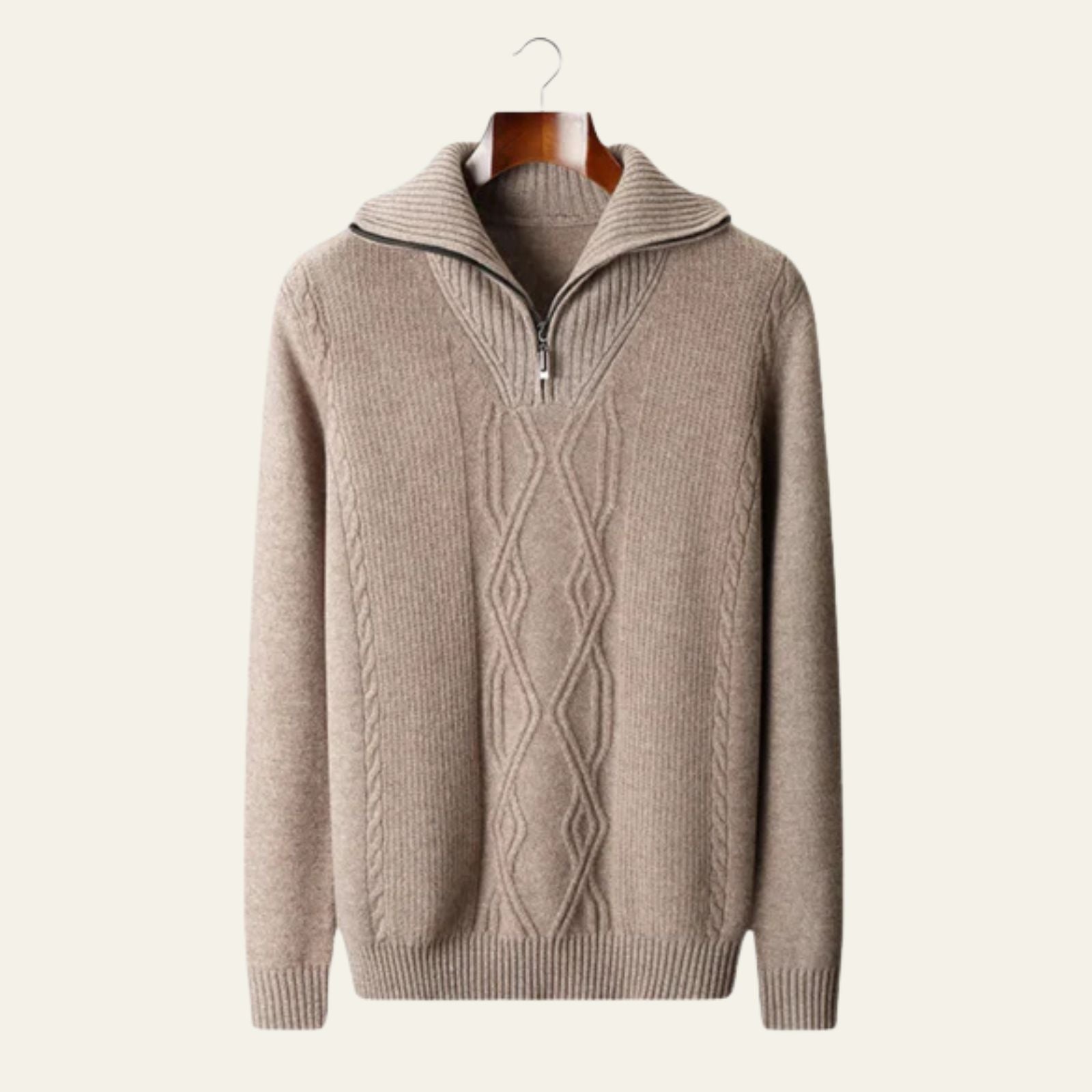 The St. Moritz Merino Wool Quarter Zip Sweater