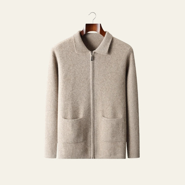 The Davos Cashmere Zip Jacket