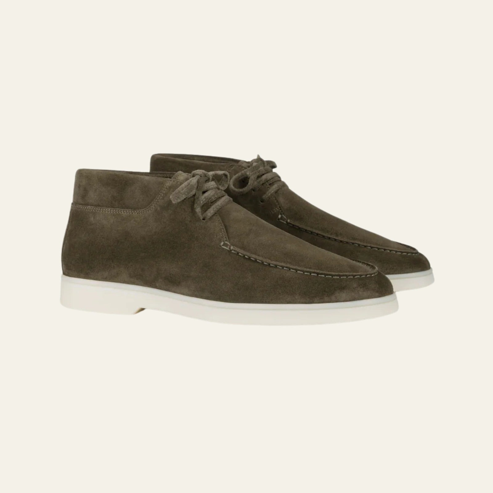 The Marrakech Olive Suede Desert Boot