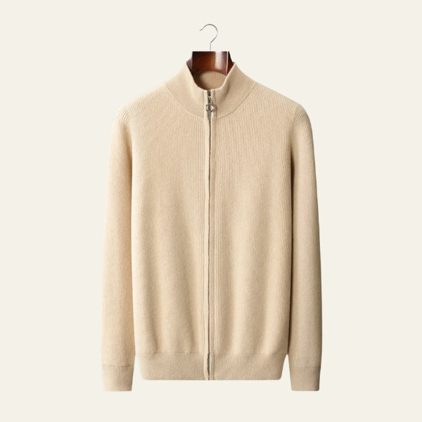 The Stockholm Wool Track Zip Knit