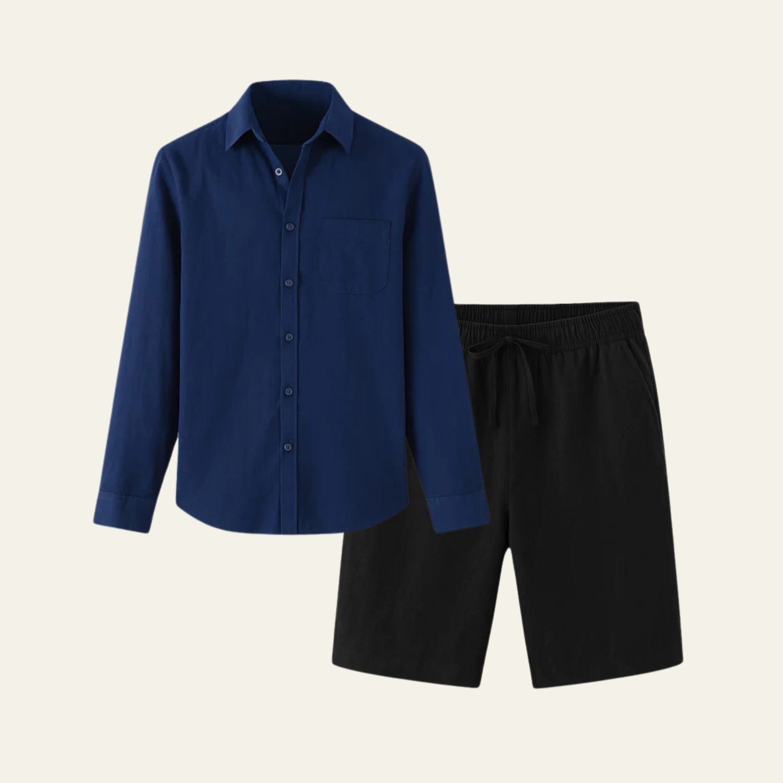 The Aspen Linen Premium Shorts Ensemble
