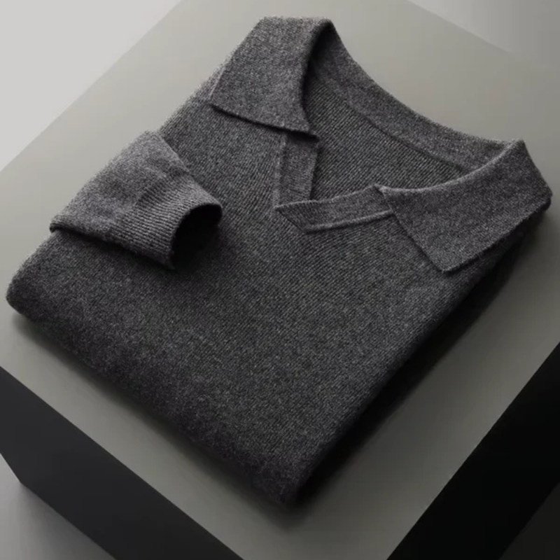The Verona Merino Polo Sweater
