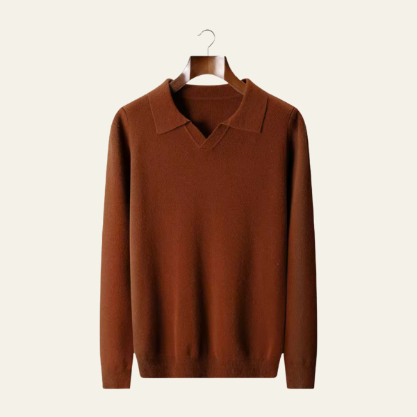 The Florence Merino Wool Polo Sweater