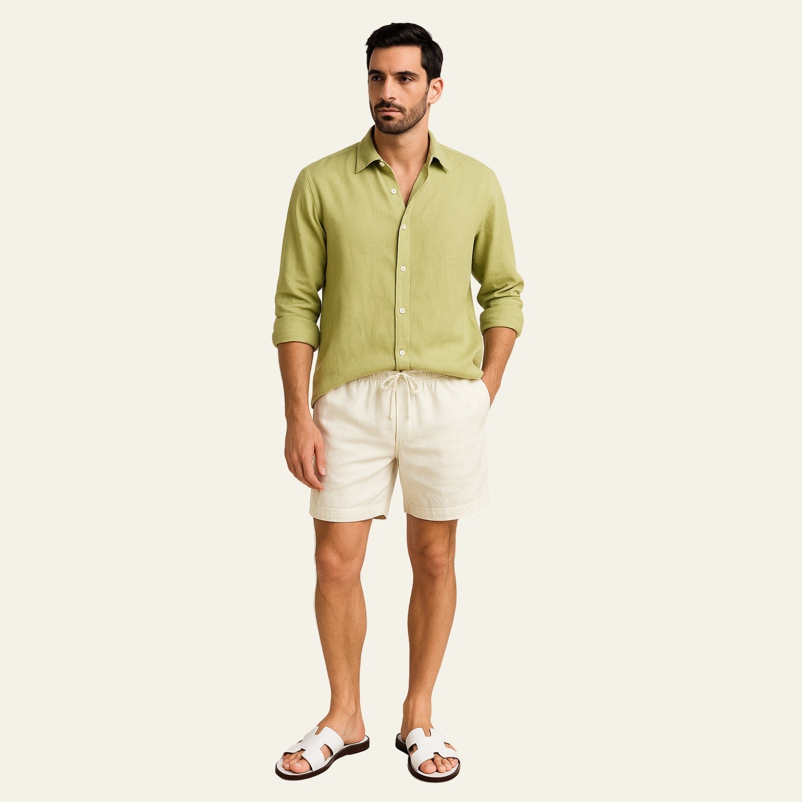 The Casablanca Linen Premium Shorts Set