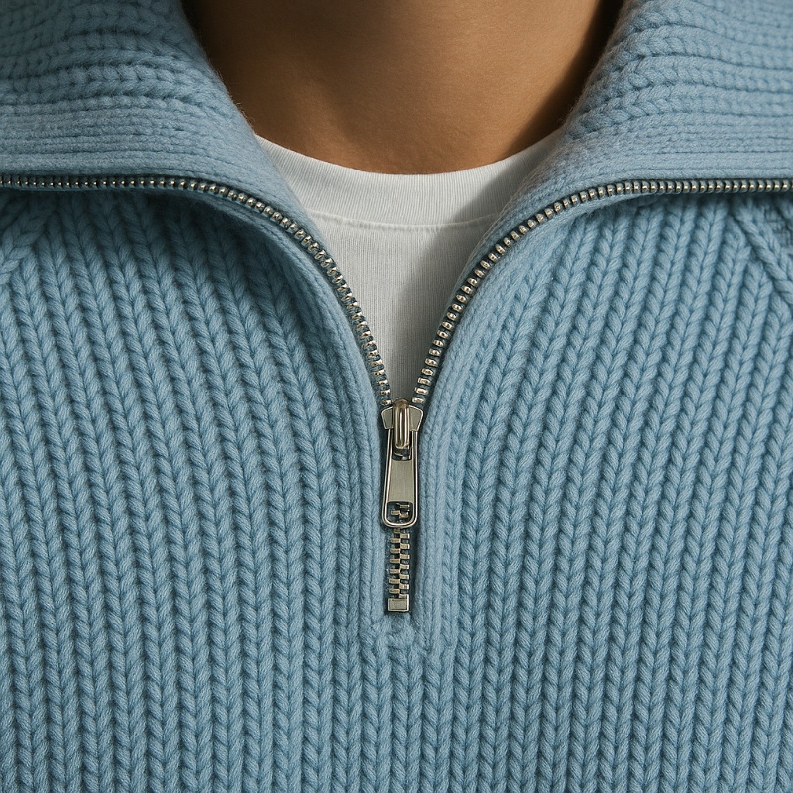 The Kyoto Quarter-Zip Premium Knit Sweater